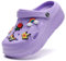 SECHRITE Platform - Zoccoli da donna, infradito per il tempo libero e abbigliamento sportivo, zoccoli sanitari con ciondoli a cuneo, taglia 36-41 EU, Viola Rossetto, 39 EU