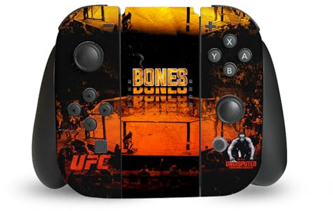 Head Case Designs Offizielle UFC Schwergewichts Champion Jon Jones Vinyl Haut Gaming Aufkleber Abziehbild Abdeckung kompatibel mit Nintendo Switch Joy-Con Controller