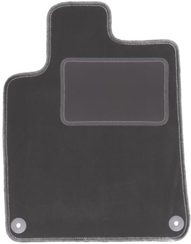 Wielganizator Tapis conducteur en Velours Graphite, conçu pour : Peugeot 407 (2004-2011) coupé, berline, Break, SW Tapis de Sol de Voiture Graphite 1-teilig Parfaitement adapté