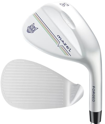 MAZEL Forged Golf Wedges 52 56 60 Degrees Sand Wedge Golf Club for Men Right Hand, Exquisite Craftsmanship Premium Clubs (Silver Right Hand, RH,Silver 56 Degree)