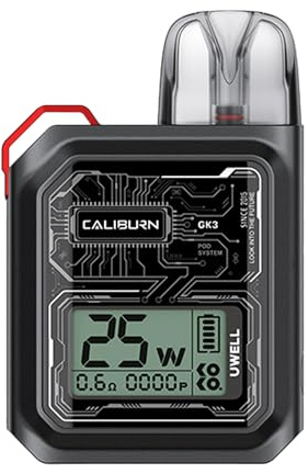 Uwell Caliburn GK3, Pod System, E-Zigarette, 900 mAh, 2,5 ml, Farbe black