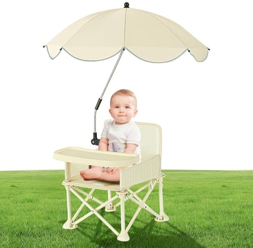 Folding Booster Seat, Travel Booster Seat | Chair Seat with Umbrellas - Portable Travel Booster Seat with Removable Tray for Age 6-36