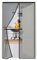 Magnet Fliegengitter Balkontür ohne Bohren 70x215cm Schwarz Türvorhang Fliegenschutz Lamellenvorhang,für Balkontür und Terrassentür