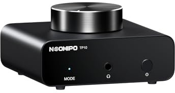 NEOHIPO TP10 Phono Preamp for Turntable,Mini Amp Stereo Audio Hi-Fi Turntable Preamplifier with RCA Input, RCA/3.5MM Output & Low Noise Operation Powered by DC 12V Power Supply