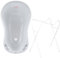 Hylat Baby Friends Grau Babywanne mit Gestell und Badewannenstöpsel - TÜV Rheinland zertifiziert - Stabil und Bequem, Ideal für Neugeborene und Babys bis zu 12 Monaten - Lite-Kollektion Kinder Baden