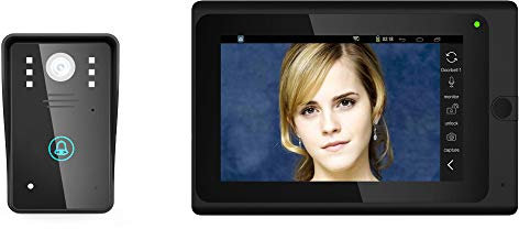 UQACHG 1000TVL Kabelgebundene Kamera, 17,8 cm, kabelgebunden, WLAN, IP, Video, Türklingel, Gegensprechanlage, B, A