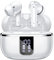 Wireless Earbuds, Headphones Bluetooth 5.4 with HiFi Stereo Deep Bass, Ear buds Noise Cancelling with 4 ENC Mic, 38H Playtime, Dual LED Display, Smart Touch, USB-C, Comfortable Fit Earphones, White