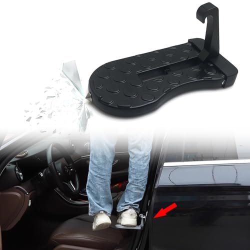 WHLXQ Marchepied de Porte de Voiture pour Volvo EX30, Pédale Auxiliaire Pliable Multifonction, Marche Pied Voiture Acces Toit,A/Black