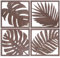 Alipis 1 Jeu Panneau En Bois De Feuille De Palmier Décor à La Maison Art Mural Plantes Décor Marron Pot Décoratif Décoration Murale Corbeille Papier Déco Rester Mer Vie Light Brown