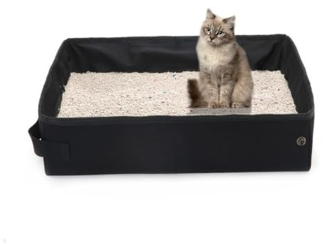 ibasenice Faltbare Katzentoilette Wasserdichtes Und Katzenklo Für Kleine Katzen Zu Reinigen Für S