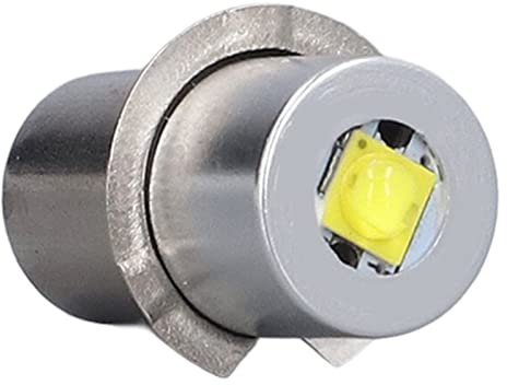 Reemplazo de Bombilla LED para Linternas de Maglite, Bombilla de Actualización de DC 4.5V 3W para 3-6 Celdas C&D, Luz Blanca Brillante, Vida Larga, Material de Aleación de