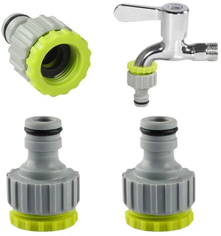 3 Stück Wasserhahn Adapter,Gartenschlauch Anschluss 1/2 Zoll 3/4 Zoll,2-in-1 Garten Hahnverbinder Wasserhahnanschluss,Schlauchanschluss Set für Bewässerungs,Schlauch Gewinde Anschluss Hahnadapter