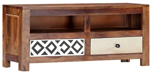 RMIHSJG TV-Schrank Fernseher Tisch Fernseher Schrank Sideboard tv lowboard 90x30x40 cm Massivholz Akazie