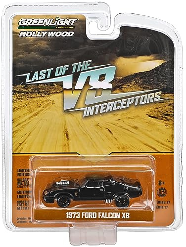 alles-meine.de GmbH Ford XB Falcon Tuned Version Mad Max II 2 Black Interceptor Schwarz 1973 1/64 Greenlight Modell Auto mit individiuellem Wunschkennzeichen