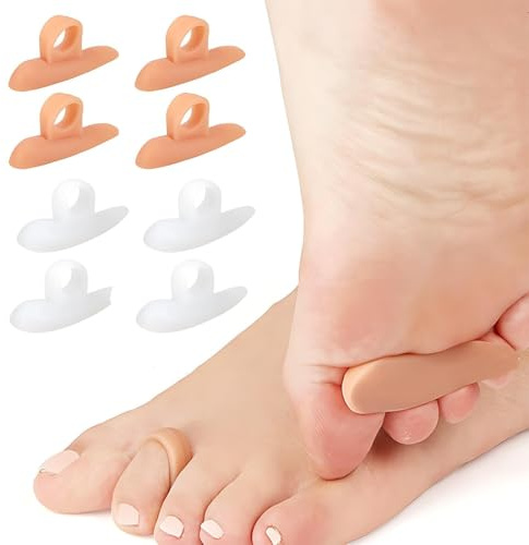 YIPFEN 8 pezzi Dita a Martello Correttore, Cuscini Per Dita A Martello, Distanziatore Dita Piedi, Cuscino Per Dita Dei Piedi, Separa Dita Piedi Silicone, Per Donne E Uomini