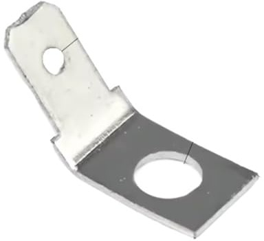50 Stück Lautsprecherklemmen, 6,3-mm-Schraubenloch, 5,2 mm Durchmesser, 4,2 mm Dicke, 0,8 mm Stecker mit Feder(4.2mm Tin 50pcs)