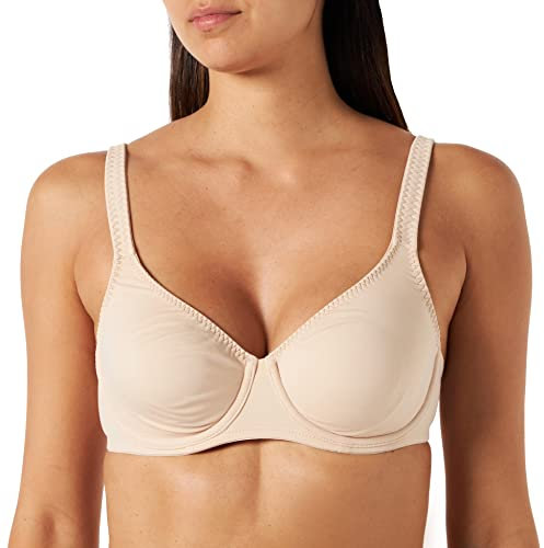 DORINA Women's Rachel T-Shirt Bra T-Shirt Plain Everyday Bra, Beige (Nude), 42D (Manufacturer Size:42)