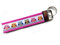 Schlüsselanhänger Schlüsselband Eulen Baumwollstoff und Webband | verschiedene Farben (pink)