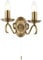 Betta Lighting Decorative Wall Light – Dimmable Twin Wall Lights with Pull Chord Switch – Twisted Arm Indoor Wall Lamp – LED Wall Sconce for Bedroom Hallway 60W E14 Candle (not Included) Brass