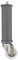 Ventadecolchones - Pata con Ruedas sin Freno (con Tornillo 10 mm - 27 cm) 1 ud.