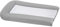 DOMIVA Wickelauflage PVC mit 2 abnehmbaren Schwämmen, Perlgrau