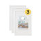 walther design Cadre photo Walther Design blanc 20 x 25 cm lot de 3, cadre plastique New Lifestyle KV025W3