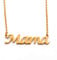 Kigu Mama Name Necklace Personalised 18ct Gold Plated, Custom Dainty Name Pendants, Jewellery for Ladies, Girlfriend, Mother, Sister, Friends Inc Bag & Box