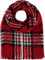 FRAAS Cashmink Schal 63 x 200 cm - Weicher als Kaschmir - Made in Germany - Stola kariert für Damen - Perfekt für Herbst und Winter Rot