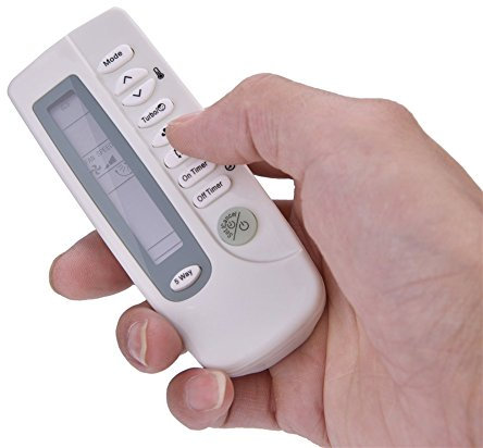 Telecomando per climatizzatore, Telecomando sostitutivo per condizionatore d'aria universale ARH-403 per , Telecomando LCD per climatizzatore Piccolo e maneggevole, Grippy
