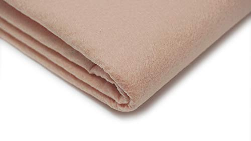 Acrylic Craft Felt Fabric, 150cm Width, 30 Colour Options, Sold by The metre, Free Delivery (Peach)