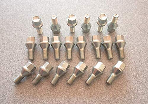 Kit 20 Bulloni Ruota Compatibili Con FIAT TIPO Fissaggio Ruote Gomme Cerchi In Acciaio e In Lega in Ferro Farad MADE IN ITALY