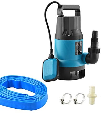 KATSU - Bomba de agua sumergible para jardín de 400 W con manguera de 10 metros y conector de acoplamiento rápido