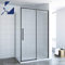 AQUABATOS® 120 x 90 x 195 cm Duschkabine Eckeinstieg Schiebetür schwarz matt SlimLine Design Gleittür Duschwand Glas mit Seitenwand 8 mm Einscheiben-Sicherheitsglas mit Lotus Effekt Nano Beschichtung