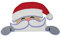 Finally Home Neugieriger Weihnachtsmann Patch zum Aufbügeln | Weihnachts Patches, Weihnachten Bügelflicken, Flicken, Aufnäher für Kinder und Erwachsene