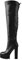 Only maker Damen Overknee High Heel Sexy Stiefel Plateau Blockabsatz Schwarz 39 EU