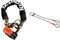 Kryptonite 1275 Kettenschloss, Schwarz, 75cm & Schlaufenkabel Krypto Flex 76 cm, ⌀5mm