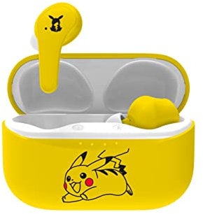 OTL Technologies Bluetooth-Kopfhörer V5.0 für Kinder Pokemon Pikachu mit Ladebox, gelb, one Size