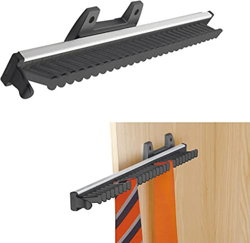 Leomix Schiebeschrank 28 Krawattenhalter Ausziehbarer Seitlicher Krawattenhalter Ausziehbare Schalaufbewahrung Präsentationsschiene Organizer Für Kleiderschrank, 28 Haken Für Krawatten Schals Gürtel