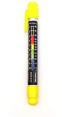 Auto Paint Thickness Tester,Asudaro Lackdicke Tester Meter Messgerät Schichtdicken-Messgerät Autolack Tester Lackmessgerät Lackprüfer Lacktester mit Magnetischer Spitzenwaage,Schwarz Gelb