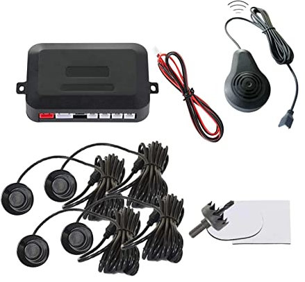 4pcs Rear Car Parking Sensors Reverse Backup Radar Alert System Buzzer Kit