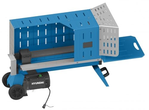 HYUNDAI Fendeur de Bûches Électrique 1500 W Puissance 5 Tonnes Force Hydraulique, Longueur 52 cm, sur Roues, Diamètre Max 25 cm - HFBE525T