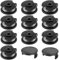 Bobine de Fil pour BOSCH, 10+2 Bobine de Rechange en Nylon F016800569/F016800385 pour Coupe-Bordures Bosch EasyGrassCut, Bobine de Fil pour Bosch Compatible avec Le 23SL/26S(Ø1,65 mm, longueur 4,9m)