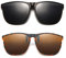 Long Keeper Polarisierte Sonnenbrille Clip für Brillenträger - Sonnenbrille Zum Aufstecken Polarisiert, Sonnenbrillen Aufsatz Brille Damen Herren