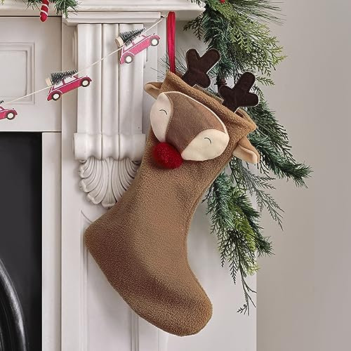 Ginger Ray Reindeer Christmas Stocking Kamindekoration zum Aufhängen