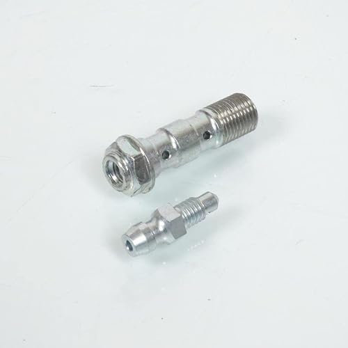 Vis double de raccord banjo durite de frein avec purgeur M10x1.0 FE pour moto