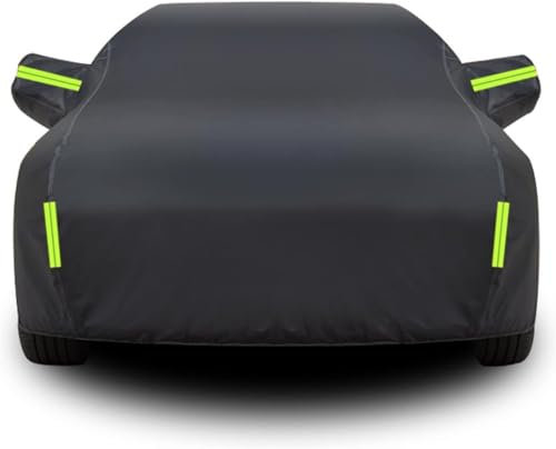 SHUUL Auto Autoabdeckung Vollgarage für Opel Corsa F Corsa-e MJ22 Corsa Edition 2019-2022, Auto Abdeckplane Baumwolle gefüttert Zubehör,Black