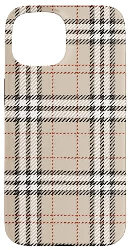Klassisches kariertes Karomuster aus Flanell, Gingham-Muster Hülle für iPhone 15