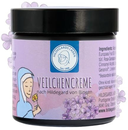 Crème de soin à la violette | d'après Hildegard von Bingen | 100 % naturelle | Crème de soin 50 ml | fidèle à l'original