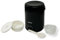 Rasonic Electric Mini Rice Cooker for 1-2 People, 0.4L Portable Travel Small Rice Cooker with Non-Stick Pot, 15-Min Fast Cooking & Auto Keep Warm Feature, One Touch Design - Black