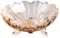 EIOLWJIEO Versatile And Durable Crystal Glass Fruit Bowl For Modern Homes Creative Household Coffee Table Candy Pot Easy To Clean, Amber